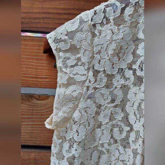 Vintage Intime California Sheer Lace Cardigan Vest 1960s Size Small - Picture 4 of 11